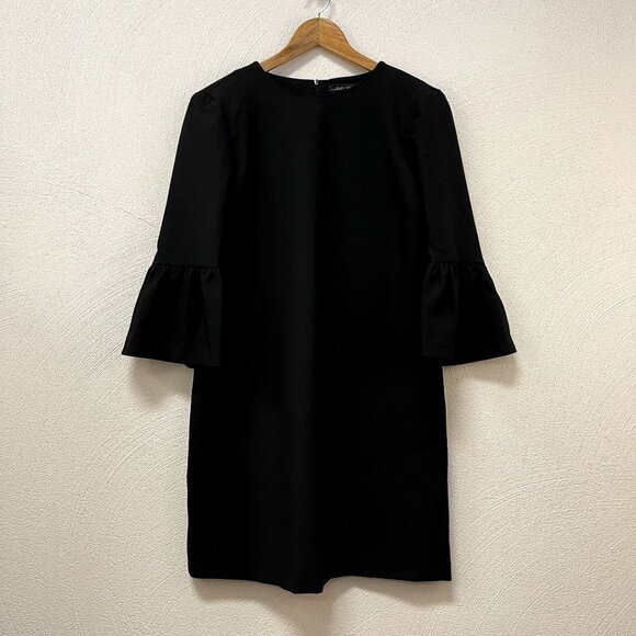 NWT Zara Woman Black Dress w/ Puffy Sleeves sz Medium - Picture 1 of 4